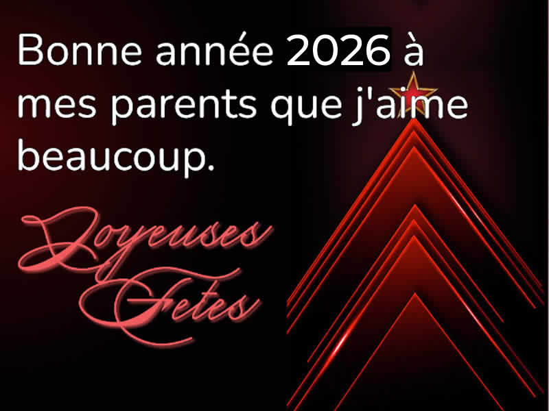 Toast 2026, Cartes de vœux à mes parents personnalisées