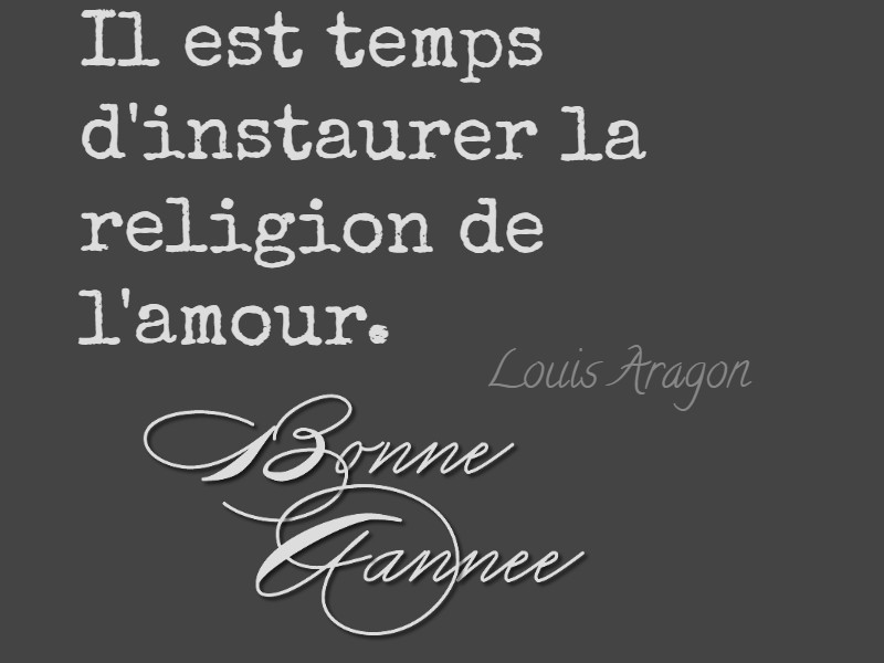 Cartes de vœux la religion de l'amour personnalisées