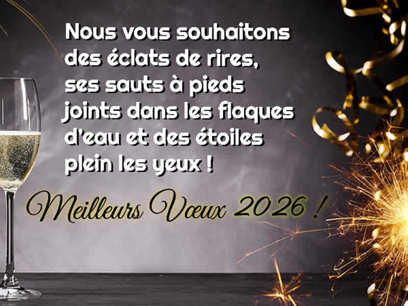 Carte de voeux 2026 : des larmes de trop rire