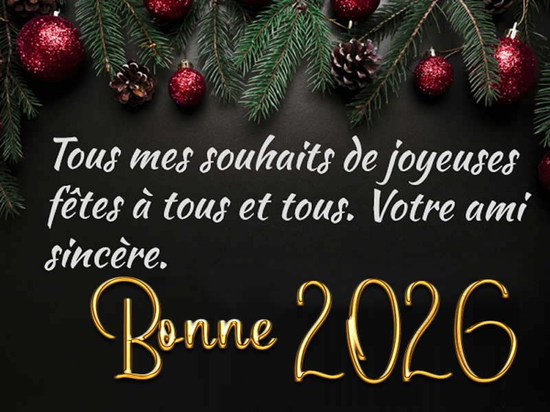 Cartes de vœux de votre ami sincère personnalisées