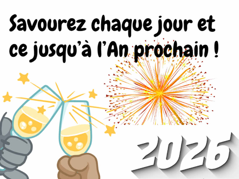 Cartes de vœux Savourez chaque jour, personnalisées