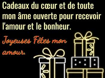 Cartes de Noël personnalisées: Cadeaux du cœur et de toute mon âme ouverte pour recevoir l'amour et le bonheur