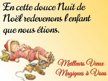 Cartes de Noël personnalisées: En cette douce Nuit de Noël redevenons l'enfant que nous étions.