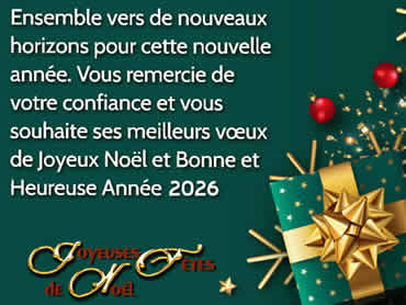 Cartes de Noël personnalisées: Ensemble vers de nouveaux horizons pour cette nouvelle année.