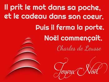 Cartes de Noël personnalisées: Il prit le mot dans sa poche, et le cadeau dans son coeur.
