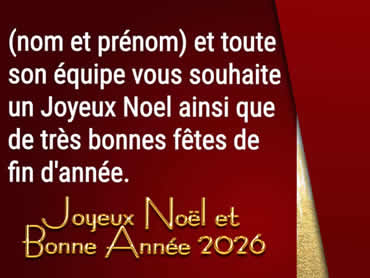 Image originale, adaptée aux relations professionnelles de par sa sobriété et son élégance.