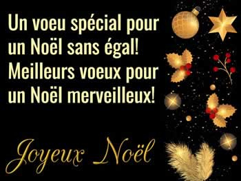 Cartes de Noel personnalisable Un voeu spécial pour un Noël sans égal! Meilleurs voeux pour un Noël merveilleux!